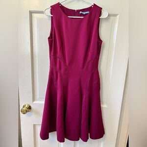 ANTONIO MELANI Raspberry Pink Women’s Sz 4 Fit + Flare Sleeveless Dress